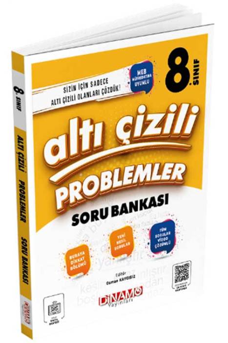 8. Sınıf Problemler Altı Çizili Soru Bankası Dinamik Serisi Dinamo Yayınları