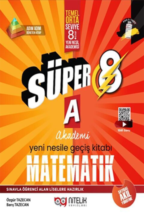 8. Sınıf Süper Matematik A Yeni Nesile Geçiş Kitabı Nitelik Yayınları