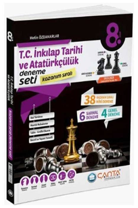 8. Sınıf T.C. İnkılap Tarihi ve Atatürkçülük Kazanım Sıralı Deneme Seti Çanta Yayınları