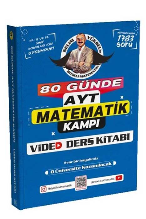 80 Günde AYT Matematik Video Ders Kitabı Bıyıklı Matematik Yayınları