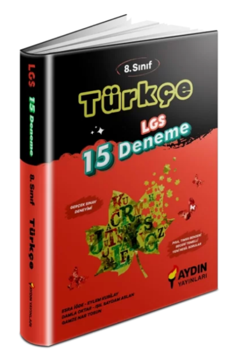 LGS 8. Sınıf Türkçe 15 Deneme Aydın Yayınları
