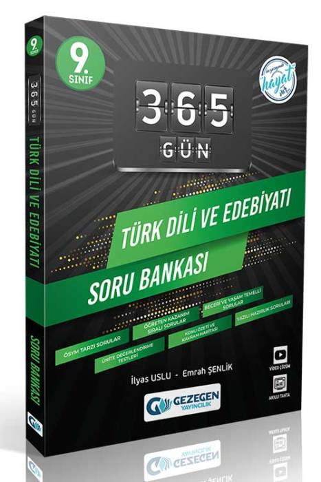 9. Sınıf 365 Gün Türk Dili ve Edebiyatı Soru Bankası Gezegen Yayınları