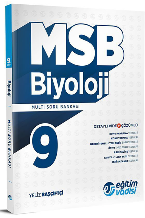 9. Sınıf Biyoloji Güncel MSB Multi Soru Bankası Eğitim Vadisi Yayınları