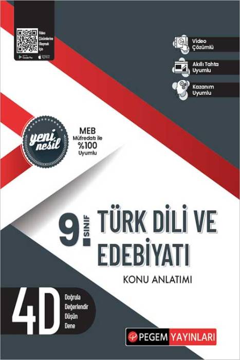 9. Sınıf Türk Dili ve Edebiyatı Konu Anlatımı Pegem Akademi Yayınları