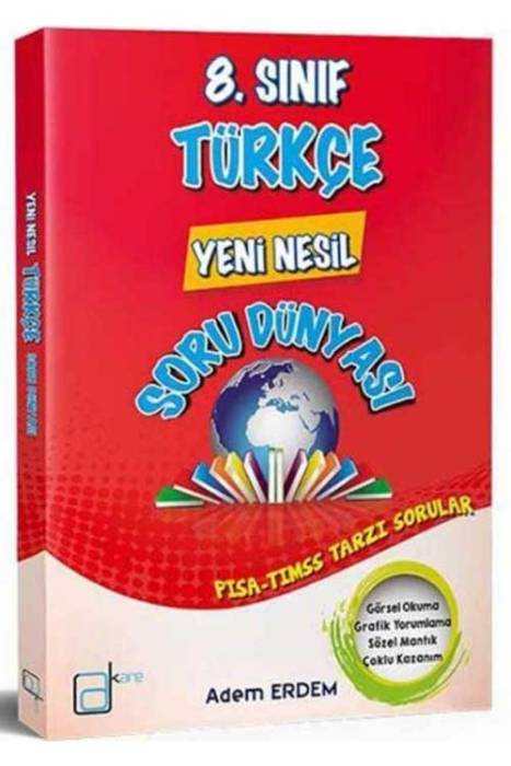 A Kare 8.Sınıf Türkçe Yeni Nesil Soru Dünyası A Kare Yayınları