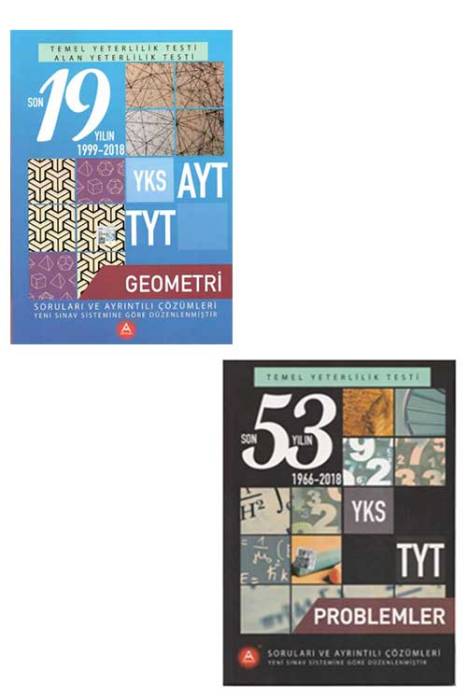 A Yayınları Son 53-19 Yıl Matematik Geometri ve Problemler Çıkmış Sorular Seti
