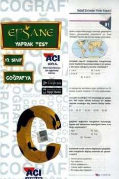 Açı 10. Sınıf EFSANE Coğrafya Çek Kopart Yaprak Test Açı Yayınları - Thumbnail
