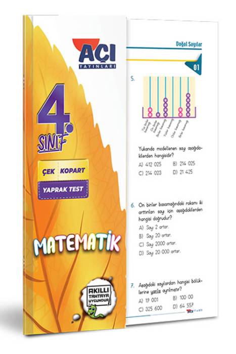 Açı 4.Sınıf Matematik Çek Kopart Yaprak Test Açı Yayınları