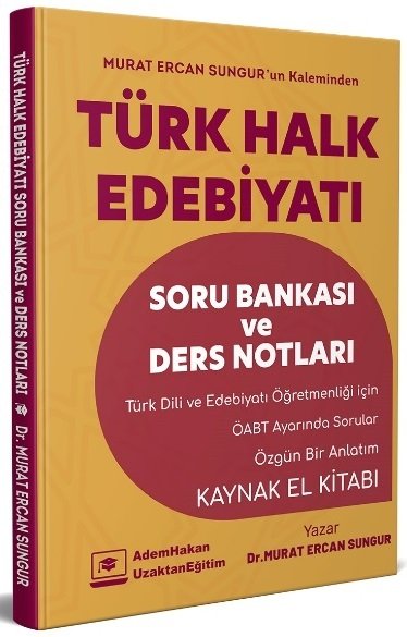 Adem Hakan ÖABT Türk Dili ve Edebiyatı Türk Halk Edebiyatı Soru Bankası ve Ders Notları Adem Hakan UZEM