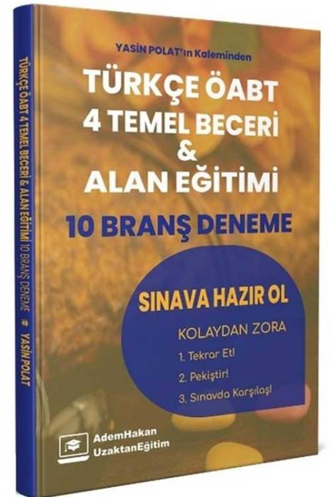 Adem Hakan ÖABT Türkçe Dört Temel Beceri ve Alan Eğitimi 10 Deneme Adem Hakan Yayınları