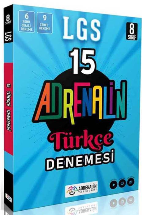 Adrenalin 8. Sınıf Türkçe 15 Branş Deneme Adrenalin Yayınları