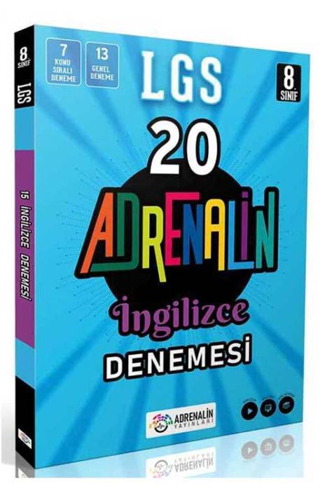 Adrenalin 8.Sınıf LGS İngilizce 20 Branş Denemesi Adrenalin Yayınları