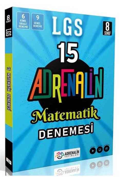 Adrenalin 8.Sınıf LGS Matematik 15 Branş Denemesi Adrenalin Yayınları