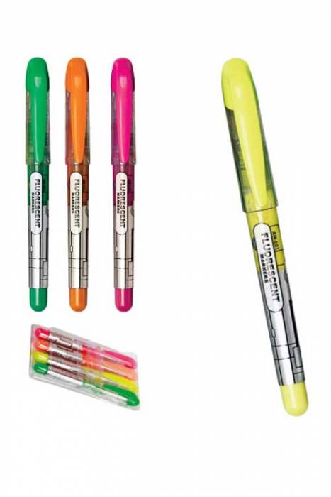 Aihao Fosforlu İşaretleme Kalemi 4 Renkli Set