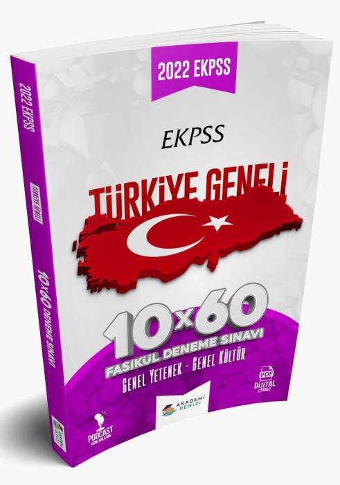 Akademi Denizi EKPSS Türkiye Geneli 10 x 60 Fasikül Deneme Akademi Denizi Yayınları