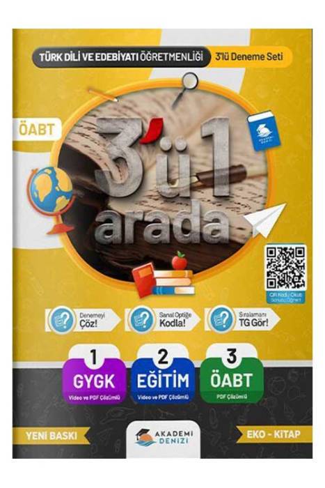  ÖABT Türk Dili ve Edebiyatı Öğretmenliği 3 lü Deneme Akademi Denizi