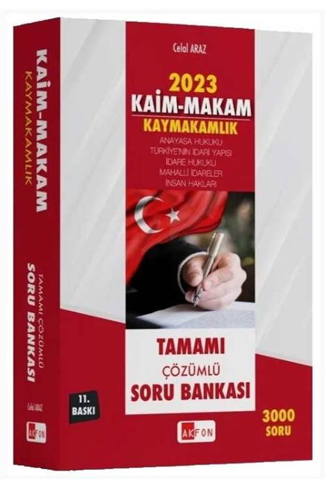 2023 KAİM MAKAM Kaymakamlık Soru Bankası Çözümlü 11. Baskı Akfon Yayınları