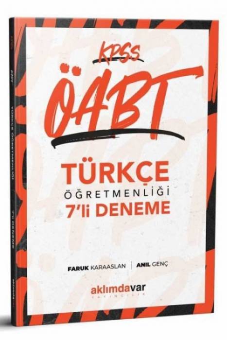 SÜPER FİYAT Aklımdavar 2021 ÖABT Türkçe Öğretmenliği 7 Deneme Aklımdavar Yayıncılık