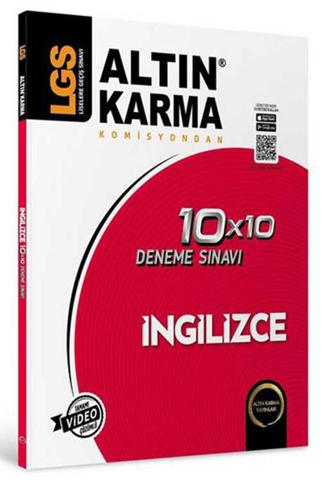 Altın Karma 8. Sınıf LGS İngilizce 10x10 Deneme Altın Karma Yayınları