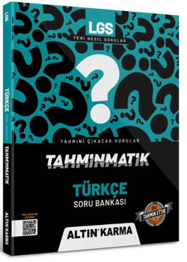 Altın Karma 8. Sınıf LGS Türkçe Tahminmatik Soru Bankası Altın Karma Yayınları