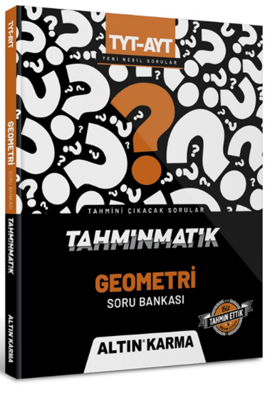 Altın Karma YKS TYT AYT Geometri Tahminmatik Soru Bankası Altın Karma Yayınları
