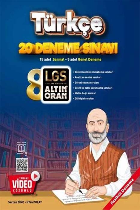 Altınoran 8. Sınıf Türkçe Tamamı Video Çözümlü 20 Deneme Altınoran Yayınları