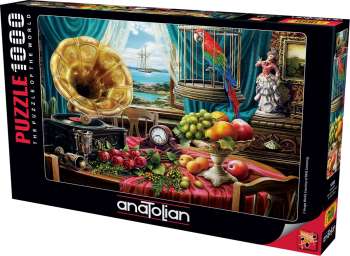 Anatolian Puzzle 1000 Parça Gramofon / Still Life With Fruit ANA.1085 - Thumbnail