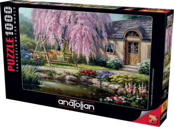 Anatolian Puzzle 1000 Parça Kiraz Ağacı / Cherry Blossom Cottage ANA.1089 - Thumbnail