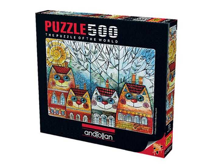 Anatolian Puzzle 500 Parça Kedi Evler 3590