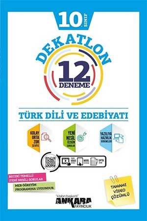 Ankara 10. Sınıf Türk Dili ve Edebiyatı Dekatlon 12 Deneme Ankara Yayıncılık