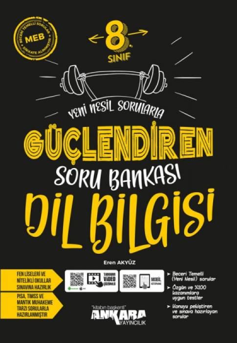 Ankara 8. Sınıf Dil Bilgisi Güçlendiren Soru Bankası Ankara Yayıncılık