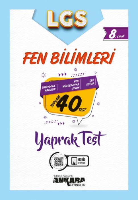 Ankara 8. Sınıf Fen Bilimleri Yaprak Test Ankara Yayıncılık