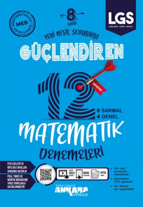 Ankara 8. Sınıf Matematik Güçlendiren Denemeleri Ankara Yayıncılık