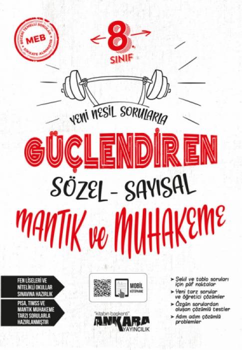 Ankara 8. Sınıf Sözel Sayısal Mantık ve Muhakeme Güçlendiren Soru Bankası Ankara Yayıncılık