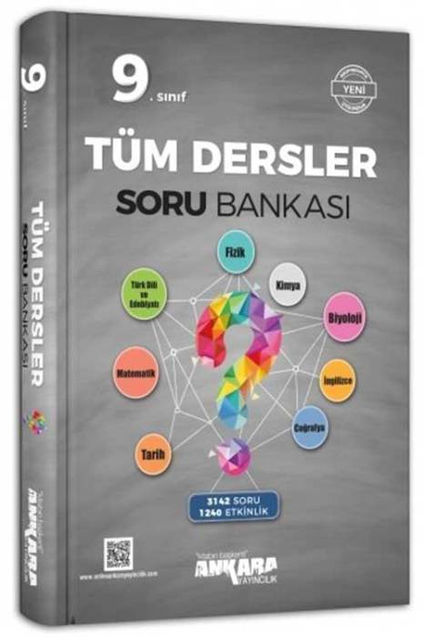 Ankara 9. Sınıf Tüm Dersler Soru Bankası Ankara Yayıncılık