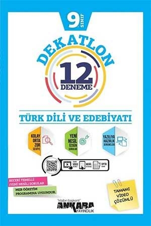Ankara 9. Sınıf Türk Dili ve Edebiyatı Dekatlon 12 Deneme Ankara Yayıncılık