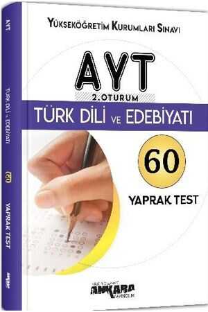 Ankara AYT Türk Dili ve Edebiyatı 60 Yaprak Test Ankara Yayıncılık