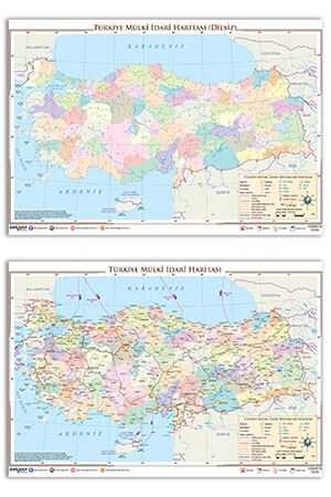 Ankara Türkiye Mülki İdare Haritası (Yazılabilir - Silinebilir ) Ankara Yayıncılık
