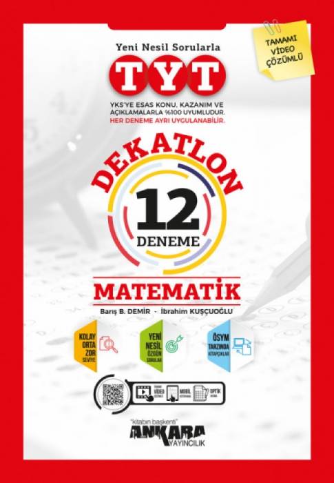 Ankara TYT Matematik Dekatlon 12 Deneme Ankara Yayıncılık