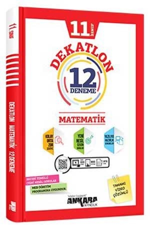 Ankara Yayıncılık 11. Sınıf Matematik Dekatlon 12 Deneme Ankara Yayıncılık