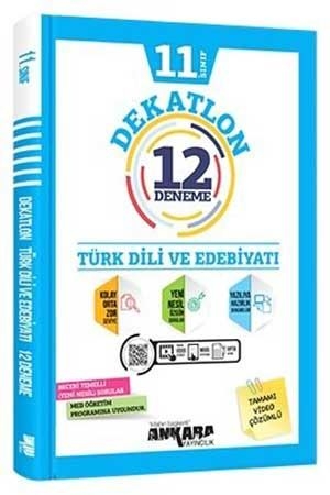 Ankara Yayıncılık 11. Sınıf Türk Dili ve Edebiyatı Dekatlon 12 Deneme Ankara Yayıncılık