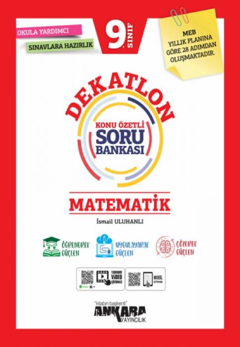Ankara Yayıncılık 9. Sınıf Matematik Dekatlon Soru Bankası Ankara Yayıncılık