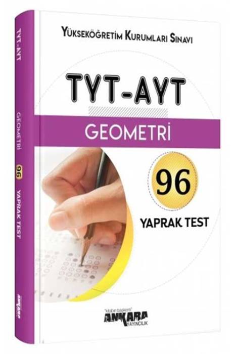 Ankara YKS TYT AYT Geometri 96 Yaprak Test Ankara Yayıncılık