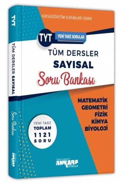 Ankara YKS TYT Tüm Dersler Sayısal Soru Bankası Ankara Yayıncılık