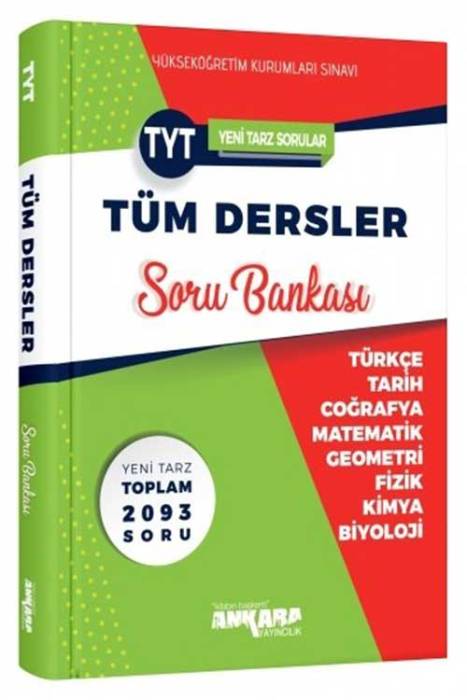 Ankara YKS TYT Tüm Dersler Soru Bankası Ankara Yayıncılık