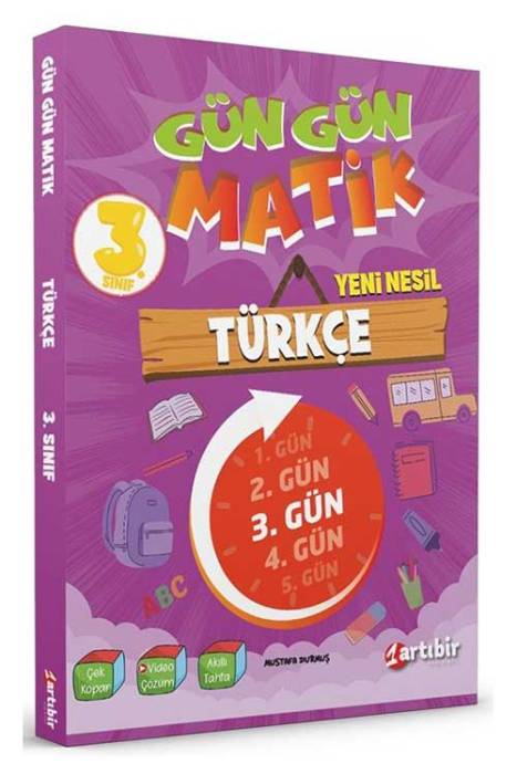 Artıbir 3. Sınıf Türkçe Gün Gün Matik Soru Bankası Artıbir Yayınları
