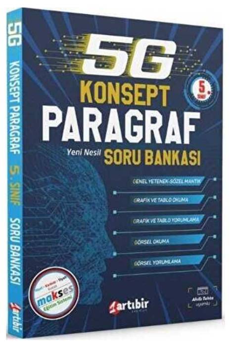 Artıbir 5. Sınıf Paragraf 5G Konsept Soru Bankası Artıbir Yayınları