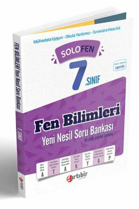 Artıbir 7. Sınıf Solo Fen Bilimleri Soru Bankası Artıbir Yayınları