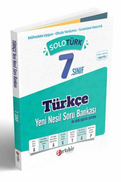 Artıbir 7. Sınıf Solo Türkçe Yeni Nesil Soru Bankası Artıbir Yayınları