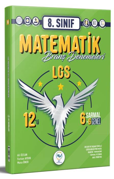 8. Sınıf LGS Matematik 12 li Branş Deneme Av Yayınları